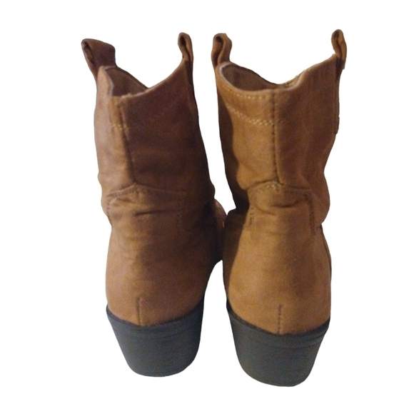 Embroidered Cheyenne MUDD Multi Color Floral Vegan Suede Ankle Boots Sz. 6 - Picture 5 of 7